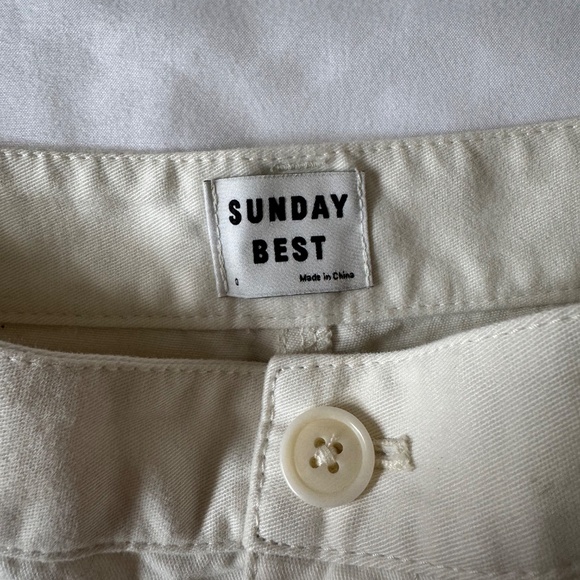 Aritzia Sunday Best Jaden Pant in Light Birch Size 0 - Picture 3 of 3